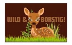 Fussmatte "Wild und borstig"