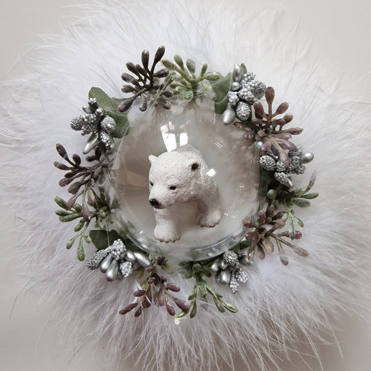 Nachtlicht Eisbär weiss